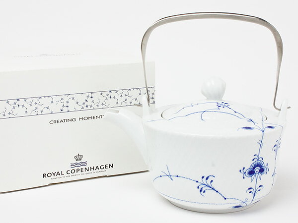 ロイヤルコペンハーゲン　ブルーパルメッテ　ティーポット　copen-48お茶のふじい・藤井茶舗