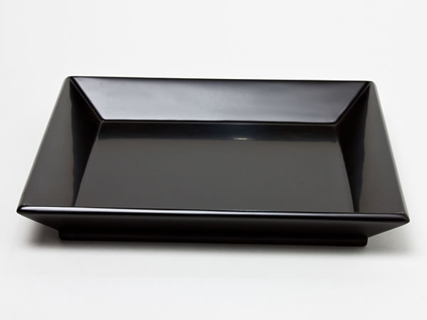 四方盆（干菓子器　真塗）　SBN01お茶のふじい・藤井茶舗