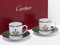 カルティエ LAMAISON VENITIENNE ペアデミカップ＆ソーサー cartier-01お茶のふじい・藤井茶舗