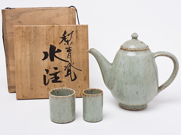 平清水焼　青龍窯　水注　夫婦 seiryu-04 お茶のふじい・藤井茶舗のサムネイル