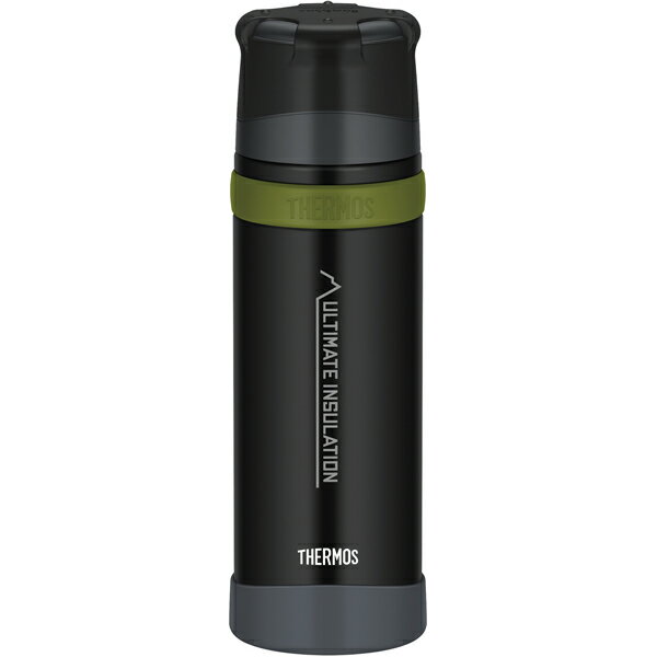 ★エントリーでポイント10倍！THERMOS(サーモス) 山専ステンレスボトル マットブラック(MTBK) 0.75L FFX-751アウトドアギア ステンレスボトル 水筒 マグボトル ブラック