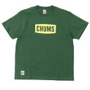 CHUMS(`X)CHUMS Logo T-Shirt/DarkGreen/M/CH01-2277 TVcjp TVc Jbg\[ YTVc