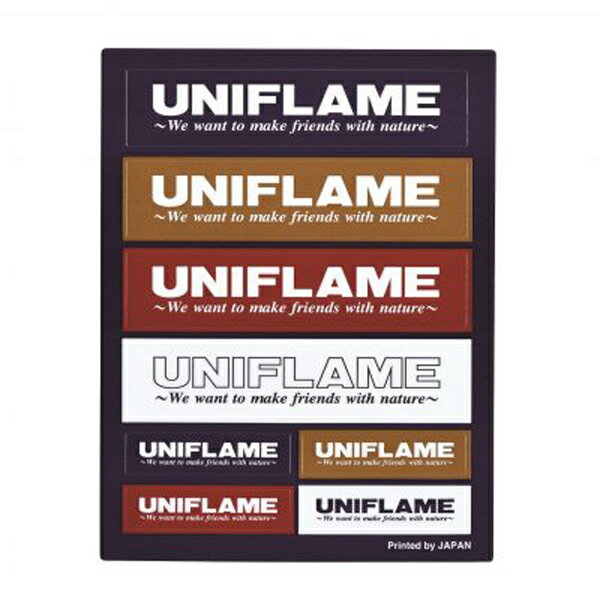 UNIFLAME(ユニフレーム) UFステッカー コンボ 690109 ステッカー スキー スノボ　ステッカー