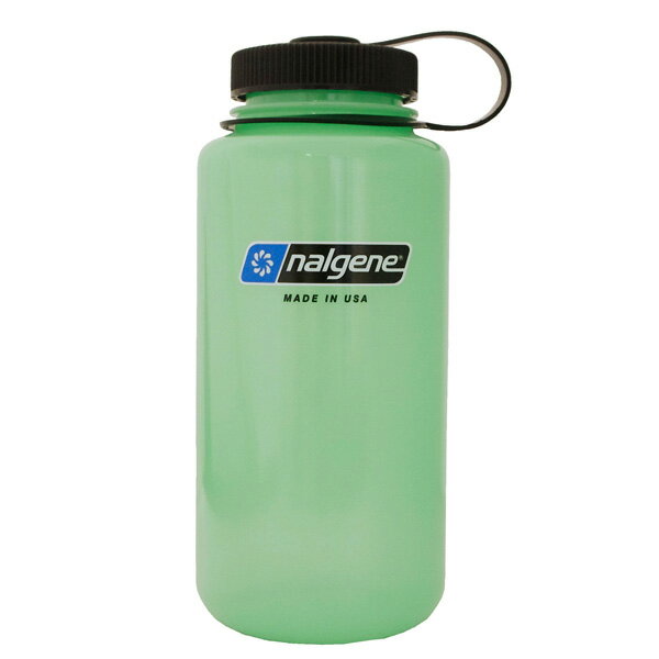 NALGENE(ナルゲン) 広口1.0L/グリーングロー 91298アウトドアギア 樹脂製ボトル 水筒 マグボトル グリーン おうちキャンプ ベランピング