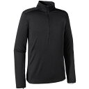 patagonia(パタゴニア) Ms Cap MW Zip Neck/BLK/S 44445上半身用 スポーツ用インナー メンズインナー 男性用インナー 長袖シャツ アウトドアウェア