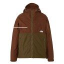 THE NORTH FACE(ザ・ノースフェイス) コンパクトジャケット/カプチーノ×スレートブラウン/XL/NP72230 ウィンドブレーカー男性用 アウター アウトドアウェア　ジャケット