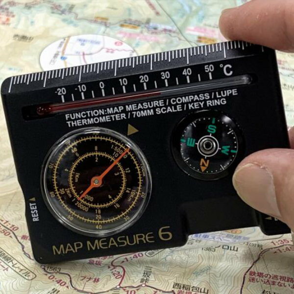 YCM マップメジャー6 13368 マップコンパス コンパス GPS 計測機器 アウトドア用コンパス 方位磁石