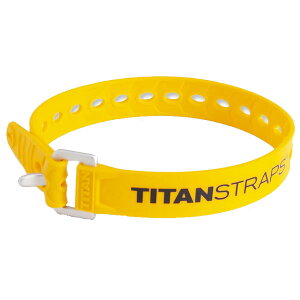 TITAN STRAPS(タイタンストラップ) タイタンストラップ18インチ(46cm)/イエロー TS-0918-FYアウトドアギア 便利グッズ クリップ 結束用具 結束バンド イエロー おうちキャンプ ベランピング