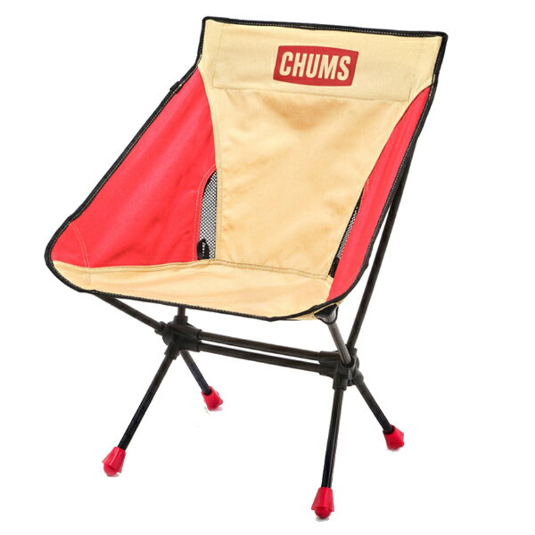 CHUMS(`X) Compact Chair Booby Foot Low/Beige/Red CH62-1772 RpNg`FA `FA AEghA`FA