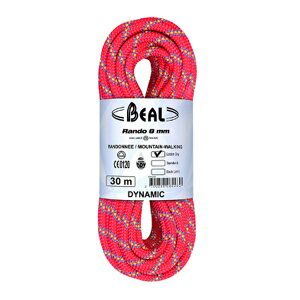 BEAL(ベアール) 8mm ランド 20m ゴールデンドライ/ピンク BE11002アウトドアギア ロープ＆アクセサリー ロープ アウトドア 登山 トレッキング ピンク おうちキャンプ ベランピング