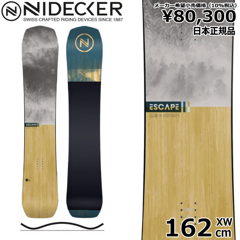 Tt  \񏤕i  23-24 NIDECKER ESCAPE 162cm iCfbJ[ GXP[v I[Eh J[rO {Ki Y Xm[{[h P Lo[