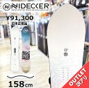 OUTLET スノーボード 板 型落ち メンズ 24-25 NIDECKER ALPHA 158cm ナイデッカー アルファ オールラウンド カービング キャンバー アウトレット