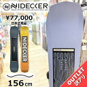 OUTLET スノーボード 板 型落ち メンズ 24-25 NIDECKER SENSOR 156cm ナイデッカー センサー グラトリ ラントリ フリースタイル キャンバー アウトレット