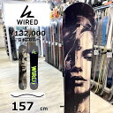 157cm WIRED ARC ワイアード 24-25 オールラウンド カービング 型落ち 旧モデル メンズ スノーボード 板単体 ハイブリッドキャンバー