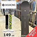 【ラスト1点】メンズ スノーボード 板 型落ち SESSIONS TEAM PLUS 149cm 24-25 アウトレット セッションズ チームプラス オールラ...