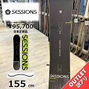 【ラスト1点】メンズ スノーボード 板 型落ち SESSIONS TEAM PLUS 155cm 24-25 アウトレット セッションズ チームプラス オールラ...
