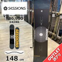 【ラスト1点】 スノーボード 板 型落ち メンズ 24-25 SESSIONS OUTSIDER PLUS 148cm セッションズ アウトサイダープラス オー...