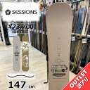 【ラスト1点】メンズ スノーボード 板 型落ち SESSIONS RIOT PLUS 147cm 24-25 アウトレット セッションズ ライオットプラス グラ...