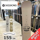 【ラスト1点】メンズ スノーボード 板 型落ち SESSIONS RIOT PLUS 155cm 24-25 アウトレット セッションズ ライオットプラス グラ...