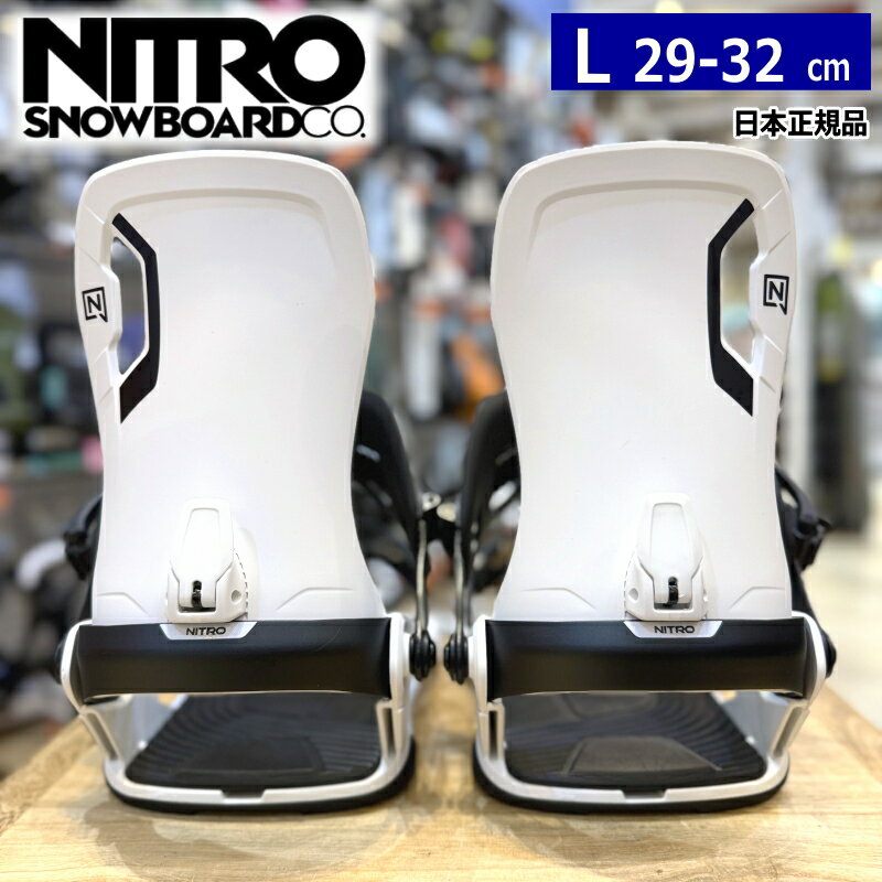 25-26 NITRO TALENT カラー:White Lサイズ ナイトロ タレント メンズ スノーボード ビンディング バイ..