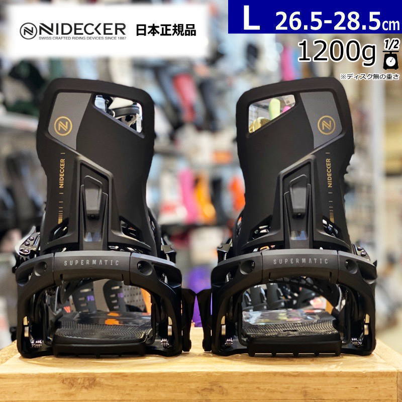 25-26 NIDECKER OG-SUPERMATIC カラー:BLACK Lサイズ ナイデッカー スーパーマチック メンズ スノーボ..