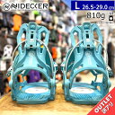 【未使用訳アリアウトレット】 24-25 NIDECKER FLOW NEXUS カラー:AQUA Lサイズ ナイデッカー フロウ メンズ スノーボード ビンデ...