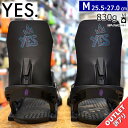 【訳アリアウトレット】 24-25 YES REBEL カラー:BLACK Mサイズイエス レベル レディース スノーボード ビンディング バインディング型落ち...