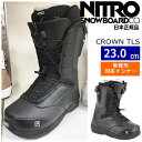 23-24 NITRO CROWN TLS J[:Black 23cm iCg NE fB[X Xm[{[hu[c Xs[h[X M^Ή {Ki