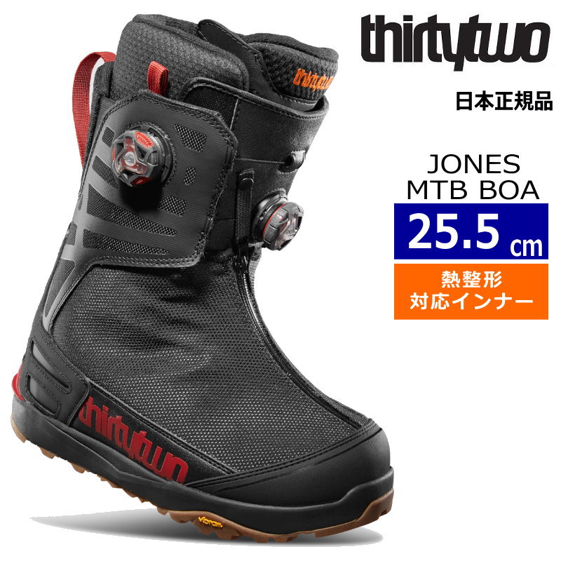 ¨Ǽ 23-24 THIRTYTWO JONES MTB BOA '22 顼:BLACK 25.5cm ƥġ  Ρܡɥ֡ ֥ܥ 뼰 Ǯб 