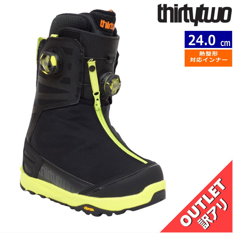 ꥢȥåȡ23-24 THIRTYTWO HIGHT MTB BOA W'S 顼:BLACK LIME 24cm ƥġ ǥ Ρܡɥ֡ ֥ܥ 뼰 Ǯб  