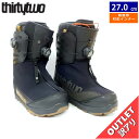 【訳アリアウトレット】24-25 THIRTYTWO JONES MTB BOA カラー:BLACK TAN 27cm サーティーツー ジョーンズ メンズ スノ...