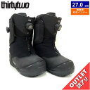 【訳アリアウトレット】24-25 THIRTYTWO TM-2 JONES カラー:BLACK BROWN 27cm サーティーツー メンズ スノーボードブーツ...