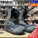 【訳アリアウトレット】24-25 THIRTYTWO TM-2 DOUBLE BOA WIDE MERRILL カラー:GREY 27cm サーティーツー メン...