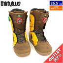 【訳アリアウトレット】24-25 THIRTYTWO LASHED DOUBLE BOA FAVA カラー:TOBACCO 26.5cm サーティーツー ラッシ...