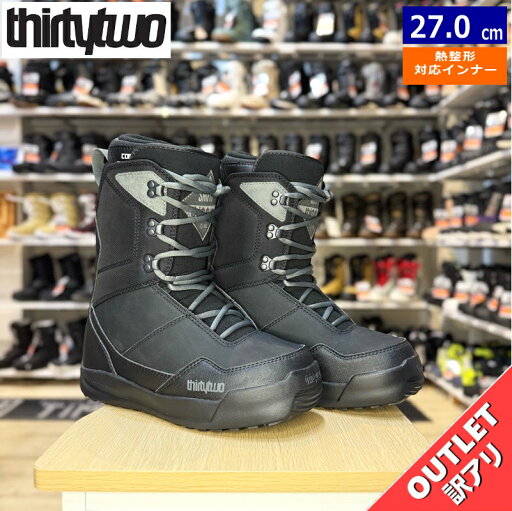 【訳アリアウトレット】24-25 THIRTYTWO SHIFTY カラー:BLACK BLACK 27cm サーティーツー シフティー メンズ スノーボードブーツ ダブルボア ダイヤル式 熱成型対応 日本正規品 【訳アリアウトレット】24-25 THIRTYTWO SHIFTY カラー:BLACK BLACK 27cm サーティーツー シフティー メンズ スノーボードブーツ ダブルボア ダイヤル式 熱成型対応 日本正規品