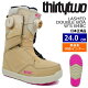 23-24 THIRTYTWO LASHED DOUBLE BOA W'S B4BC J[:TAN 24cm T[eB[c[ VFbh _u{A fB[X Xm[{[hu[c ...