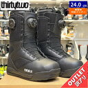 【訳アリアウトレット】24-25 THIRTYTWO STW DOUBLE BOA W'S カラー:BLACK GOLD 24cm サーティーツー レディース ...