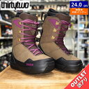 【訳アリアウトレット】24-25 THIRTYTWO SHIFTY W'S カラー:BROWN BLACK 24cm サーティーツー シフティー レディース ス...