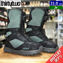 【訳アリアウトレット】24-25 THIRTYTWO KIDS BOA カラー:BLACK GREEN 21cm サーティーツー キッズ ジュニア スノーボード...