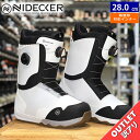 【OUTLET】24-25 NIDECKER RIFT カラー:WHITE 28cm ナイデッカー リフト メンズ スノーボードブーツ 型落ち ダブルボア ダイヤル式 熱成型対応 日本正規品