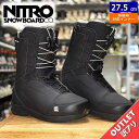 【ラスト1点】 【OUTLET】24-25 NITRO ANTHEM TLS カラー:BLACK 27.5cm ナイトロ アンセム メンズ スノーボードブーツ ...