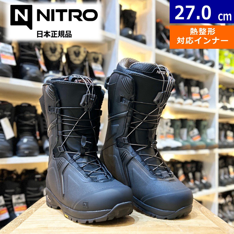 25-26 NITRO CAPITAL TLS+ カラー:Black 27cm ナイトロ キャピタル メンズ スノーボードブーツ スピー..