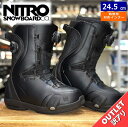 【OUTLET】24-25 NITRO DYNASTY BOA カラー:BLACK 24.5cm ナイトロ ダイナスティ レディース スノーボードブーツ 型落ち...