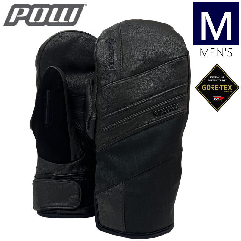 【即納】 ○22-23 POW ROYAL GORE-TEX MITTEN +ACTIVE カラー:BLACK Mサイズ パウ ロイヤル スキー スノーボード グローブ メンズ　GORE-TEX ゴアテックス 手袋 防寒 防水 型落ち 日本正規品