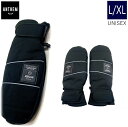 ◎24-25 ANTHEM NATURAL MITTEN カラー:OFF BLACK LXLサイズ アンセム ナチュラル ミトン スキー スノーボード ユニセックス 内側五本指 手袋 防寒 防水日本正規品