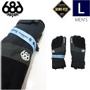 【即納】 ●23-24 686 GORE-TEX LINEAR UNDER CUFF GLOVE カラー:CHARCOAL Lサイズ シックスエイトシックス ラインーアンダーカフ スキー スノーボード メンズ GORE-TEX ゴアテックス 手袋 防寒 防水日本正規品