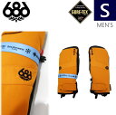 【即納】 ●23-24 686 GORE-TEX LINEAR UNDER CUFF MITTEN カラー:COPPER ORANGE Sサイズ シックスエイトシックス ラインーアンダーカフ スキー スノーボード メンズ GORE-TEX ゴアテックス 内側五本指 手袋 防寒 防水日本正規品