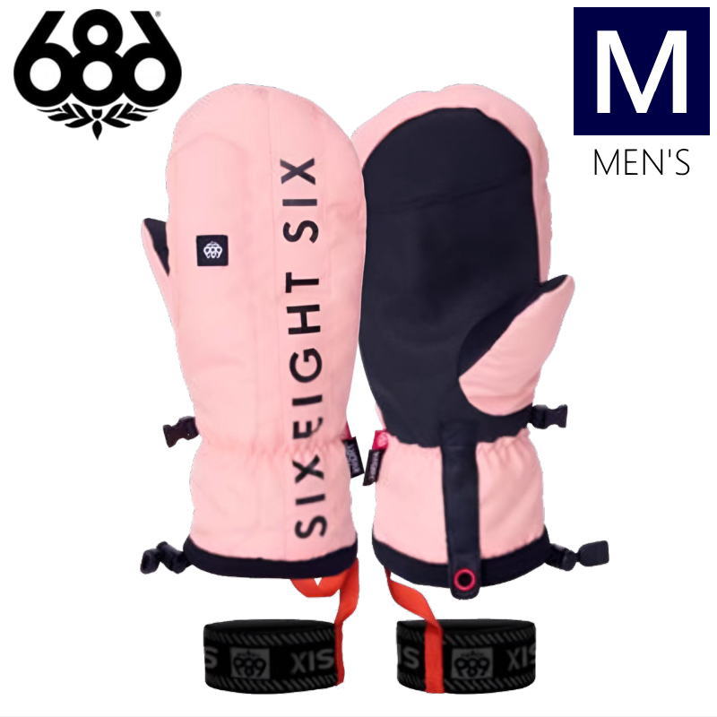 ●23-24 686 TEAM MERINO MITTEN カラー:NECTAR Mサイズ シックスエイトシックス チーム メリノ スキー スノーボード メンズ 手袋 防寒 防水日本正規品