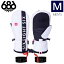 ●23-24 686 TEAM MERINO MITTEN カラー:WHITE Mサイズ シックスエイトシックス チーム メリノ スキー スノーボード メンズ 手袋 防寒 防水日本正規品