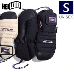 ●23-24 HELLOID SNOW MITTEN GLOVE カラー:BLACK Sサイズ ヘルロイド スノーミトン スキー スノーボード メンズ 手袋 防寒 防水日本正規品